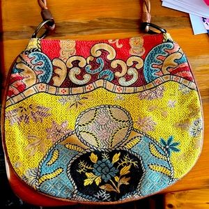 Multi color handbag from ITALY.